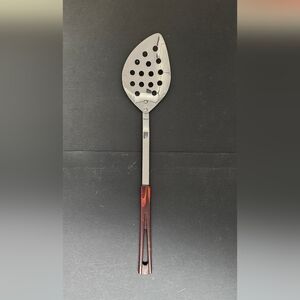 Vintage Stanhome Stainless Slotted Cooking Spoon